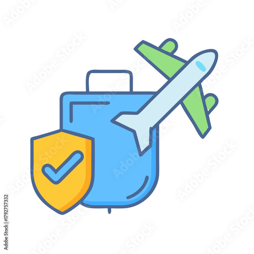 Luggage protected with travel insurance for peace of mind