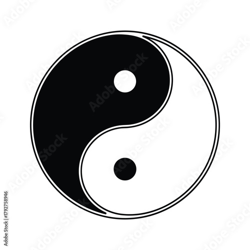 Yin yang symbol representing balance and harmony