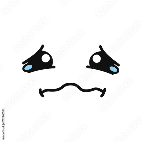 Sadness Face Expression An Illustration of Emotional Despair and Dejection