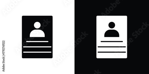 Enrollment icon flat design. Modern style in black color.