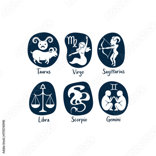 Discover your cosmic destiny with this zodiac sign illustration for astrology lovers everywhere