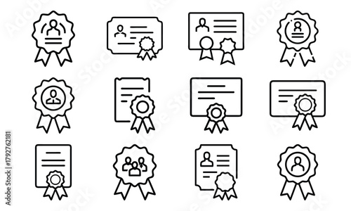 Creative Education and Art Icons Collection – Line Art Set Featuring Music, Theatre, Science, Painting, and Learning Tools for Schools and Online Education Design