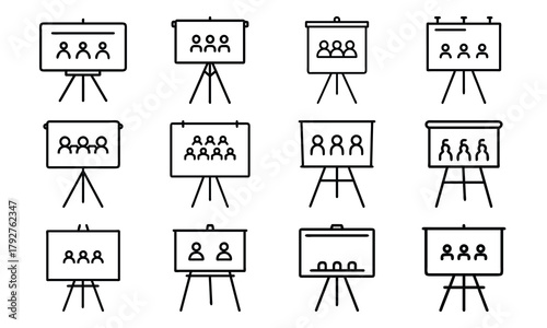 Creative Education and Art Icons Collection – Line Art Set Featuring Music, Theatre, Science, Painting, and Learning Tools for Schools and Online Education Design