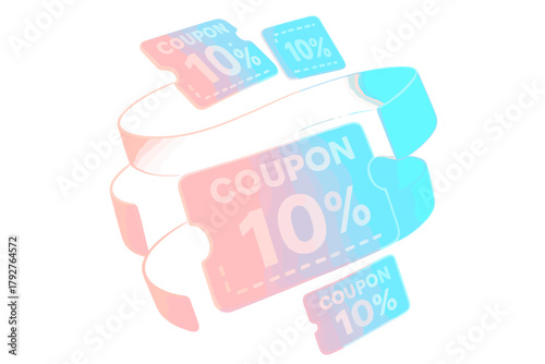 D depth vector illustration volumetric layering simple compose icon illumination