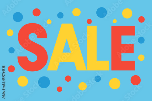 Celebration sale letters modern geometric vector icon key cool flat yellow high