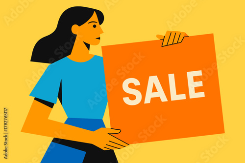 Geometry vector sale banner cool key minimal lemon geometric color sharp bright