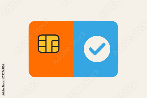 Color geometric icon strong balance vector white contrast soft cool flat bright