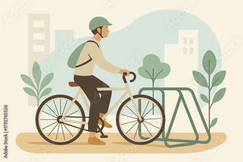 Commute stopping sky vector urban speech letters bicycle sage icon no text