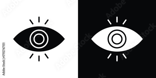 Impressions icon flat design. Modern style in black color.