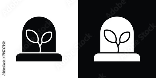 Incubator icon flat design. Modern style in black color.