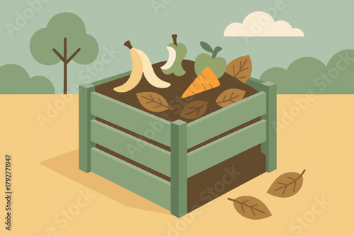 Eco no icon cohesive earth illustration vector green composting speech full friendly