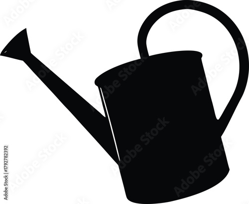Garden watering can silhouette.