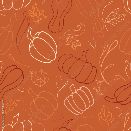 A pumpkin thanksgiving and fall pattern to accompany the celebrations