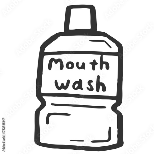 マウスウォッシュ　線画