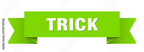 trick ribbon isolated on transparent background. trick ribbon