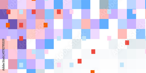Y2K colorful plaid seamless vector pattern with slightly blurred areas. Decorative plaid seamless texture. Geometric repeating design for fabric, wallpaper, or wrapping paper. eps 10