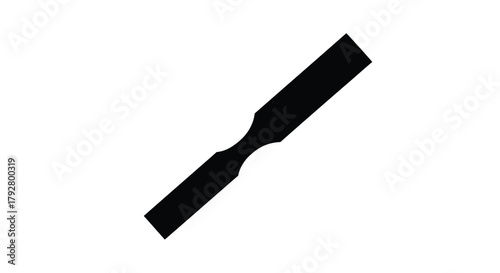 Abstract geometric shape with vibrant color gradients and silhouette detail