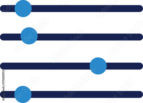 Equalizer control vector icon illustration
