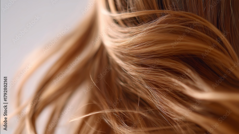 Naklejka premium Beautiful flowing hair captured in soft light during a creative photography session