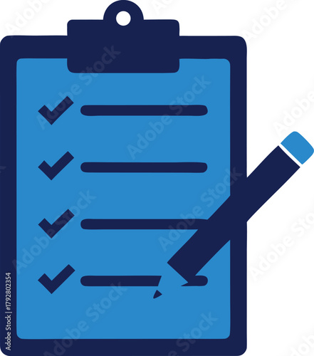 Task board icon for task assignment, project management vector icon illustration