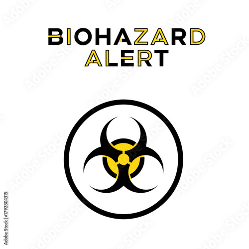 Biohazard Alert Symbol Warning Sign Logo