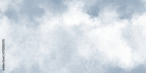 cloudy sky with color and white clouds filling the frame in an artistic watercolor painting style clouds background.