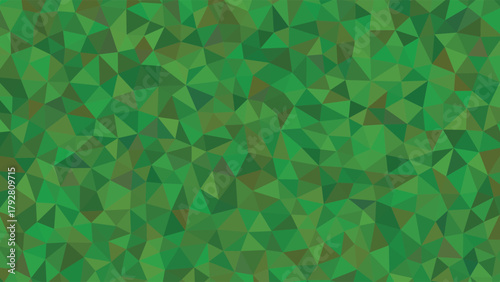 Abstract Geometric Pattern of Deep Green and Olive Triangles background texture