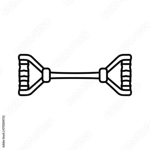 Exercise resistance band with handles