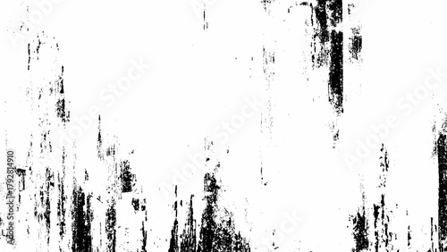 grungy distressed texture black and white overlay abstract background damaged wall peeling paint old paper dirty backdrop.