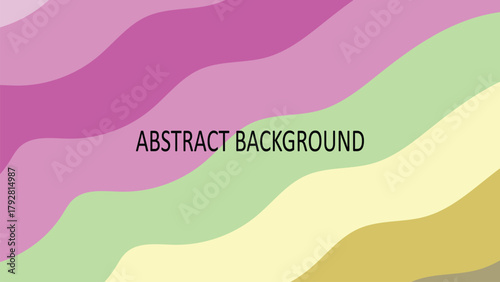 Abstract background with organic flowing wavy stripes in a harmonious blend of earthy, warm tones including deep blue, brown, beige, and yellow.