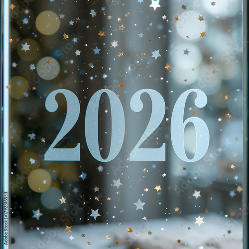  2026 festive, new year, card 