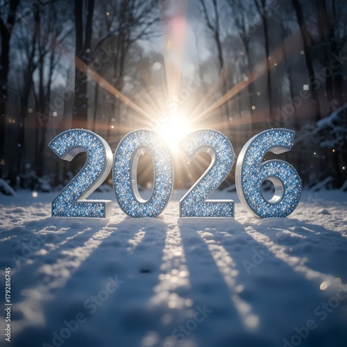  2026 festive, new year, card 