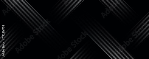 techno abstract background overlap layer on dark space with glowing white lines shape decoration. Modern graphic design element future style concept for banner,