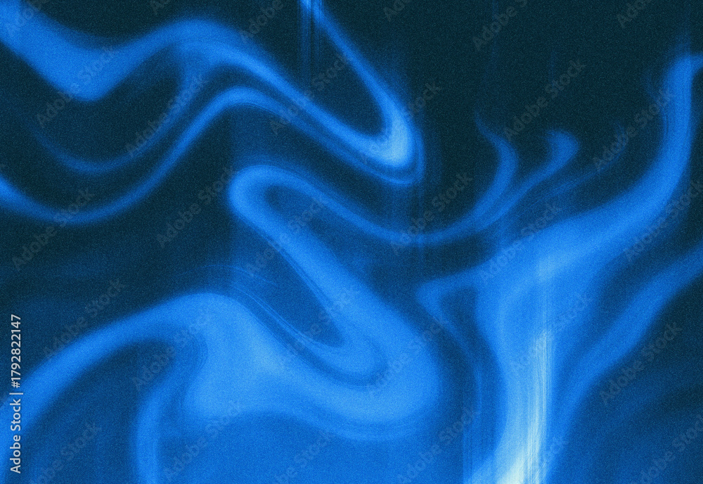 Naklejka premium Abstract blue smoke and liquid swirls on a dark textured background, creating a dynamic, futuristic visual ideal for technology, science, design, or creative branding projects