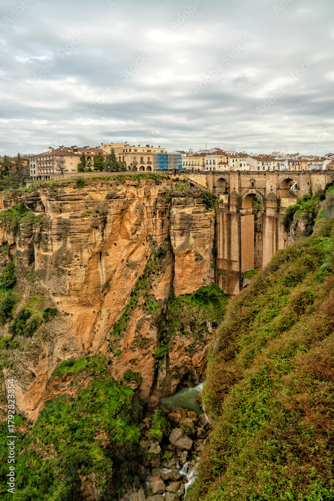 Fototapeta premium Ronda, Spain. Historic town of Andalusia. Travel and tourism beautiful cities of Spain