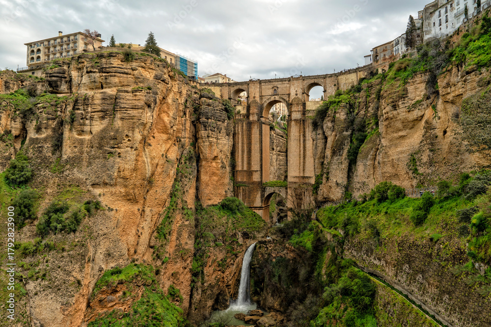 Fototapeta premium Ronda, Spain. Historic town of Andalusia. Travel and tourism beautiful cities of Spain