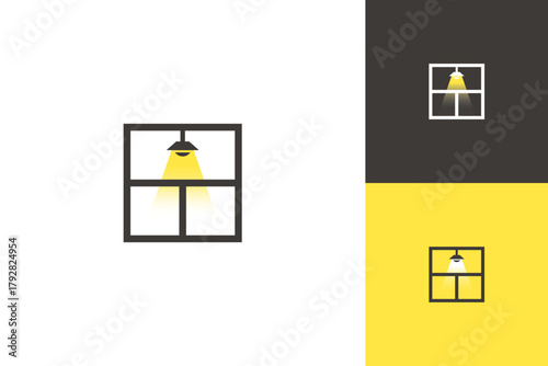 home interior logo design vector template