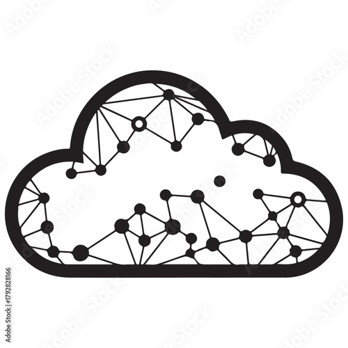 Abstract Cloud Network Illustration
