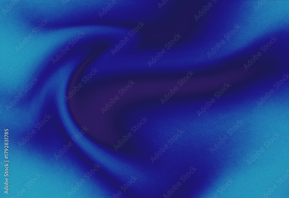 Obraz premium Close up of blue satin fabric with flowing folds and smooth gradient shading, creating an abstract, dynamic background ideal for design projects, branding materials, and wallpaper