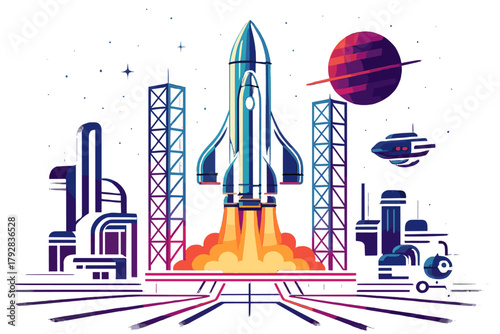 Launch typography aesthetics chinese assistants clean neon vector lights no odyssey space