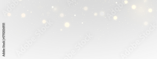 Magical Christmas composition with glowing bokeh, golden sparkles and soft starlight trails creating a festive atmosphere filled with warm illumination and gentle holiday shine