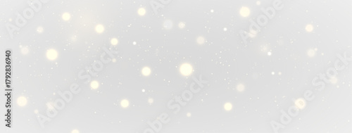 Magical Christmas composition with glowing bokeh, golden sparkles and soft starlight trails creating a festive atmosphere filled with warm illumination and gentle holiday shine