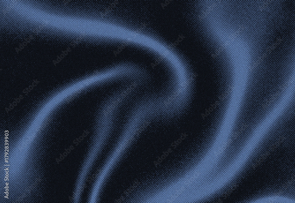 Fototapeta premium Abstract close up of silky blue fabric with flowing folds and soft lighting, capturing rich texture, depth, and subtle shimmer for elegant design and visual appeal