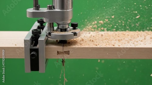 Automated Woodworking Precision: CNC Router Creating a Dovetail Joint with High Accuracy and