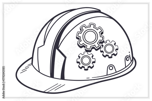 Building and Construction Industry Illustration Set Workers, Tools, and Architecture Vectors