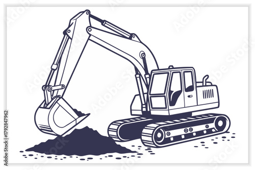 Building and Construction Industry Illustration Set Workers, Tools, and Architecture Vectors