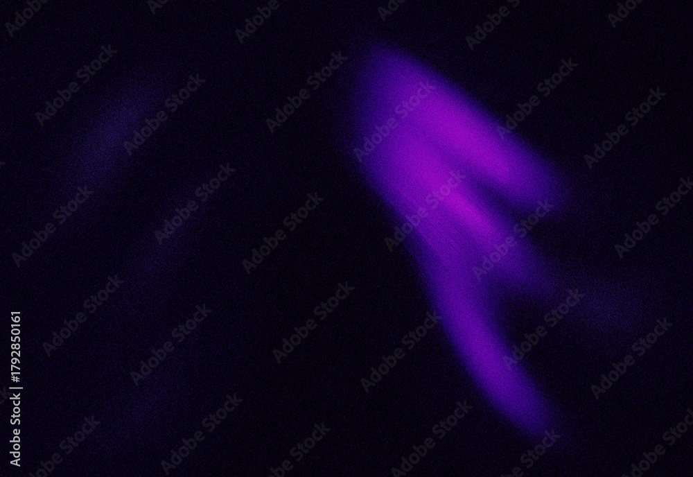Naklejka premium Abstract ultraviolet nebula in a dark night sky with wispy purple aurora glow, cosmic dust cloud and distant stars creating a mysterious atmospheric space illustration