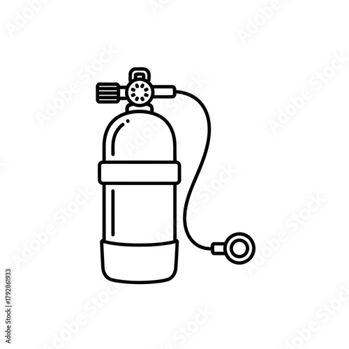 Scuba diving oxygen tank