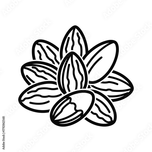 Outline icon of a rope climb isolated on for gym equipment