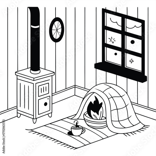 Minimal Warm Home in Winter 